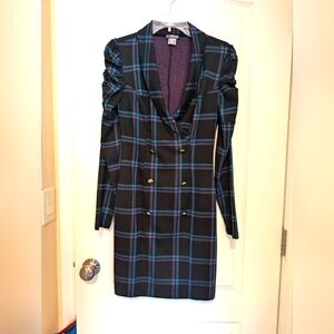 Venus plaid suit style dress